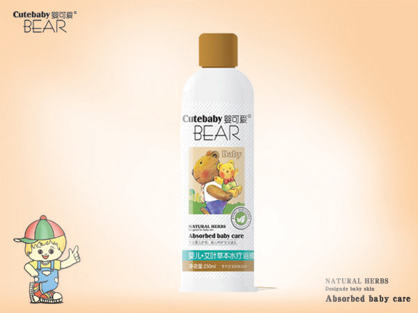 嬰可愛(ài)嬰兒艾葉草本水療浴液250ml