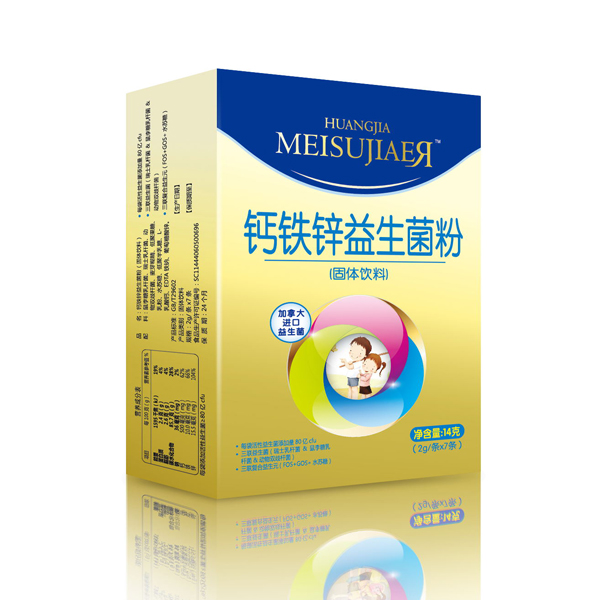 美佳兒鈣鐵鋅益生菌粉(小盒14g)