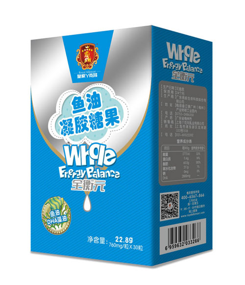 皇家丫克瑪全衡元魚(yú)油凝膠果糖