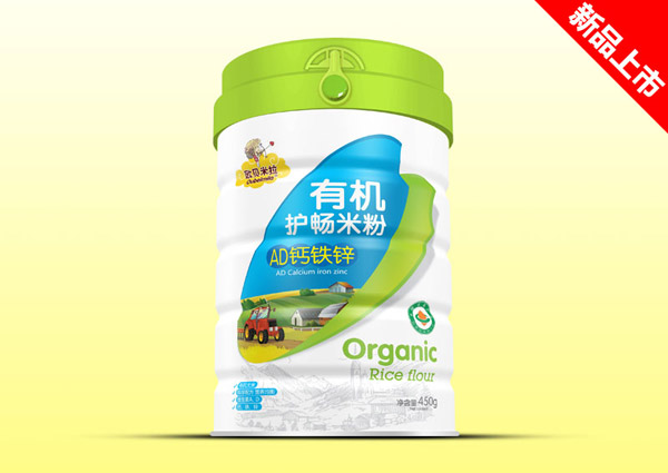 歐貝米拉有機(jī)護(hù)暢米粉-AD鈣鐵鋅罐裝