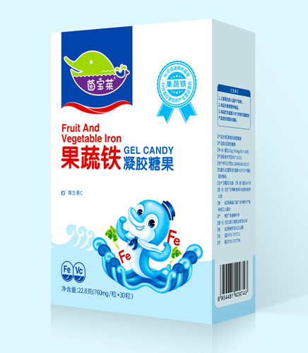 茵寶萊果蔬鐵凝膠糖果(盒裝)