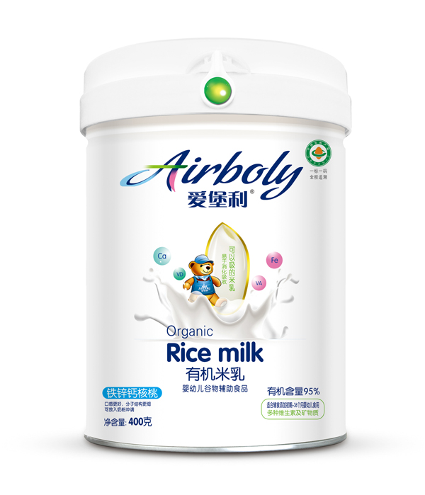 愛堡利鐵鋅鈣核桃有機(jī)米乳