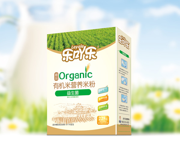 樂吖樂有機營養(yǎng)米粉益生菌盒裝