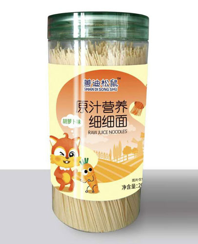 善迪松鼠原汁營養(yǎng)細(xì)細(xì)面-胡蘿卜味