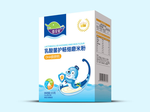 茵寶萊乳酸菌護暢細磨米粉-DHA鐵鋅鈣盒裝