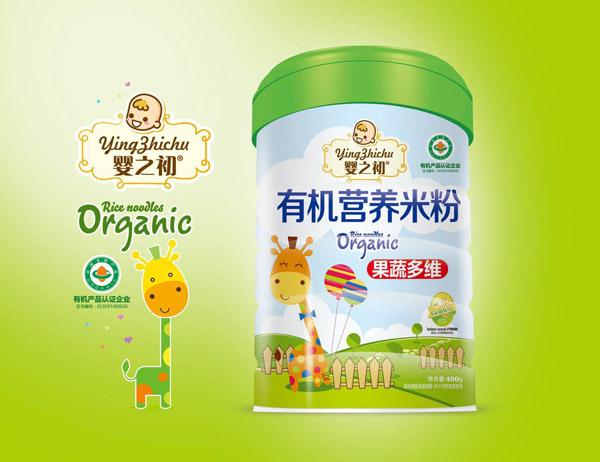 嬰之初有機營養(yǎng)米粉-果蔬多維罐裝