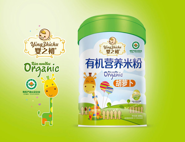 嬰之初有機營養(yǎng)米粉-胡蘿卜罐裝