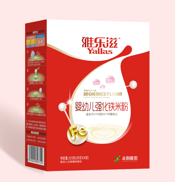 雅樂滋嬰幼兒強化鐵米粉盒裝