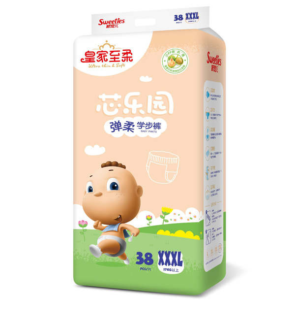 皇家至柔芯樂(lè)園彈柔學(xué)步褲XXXL38