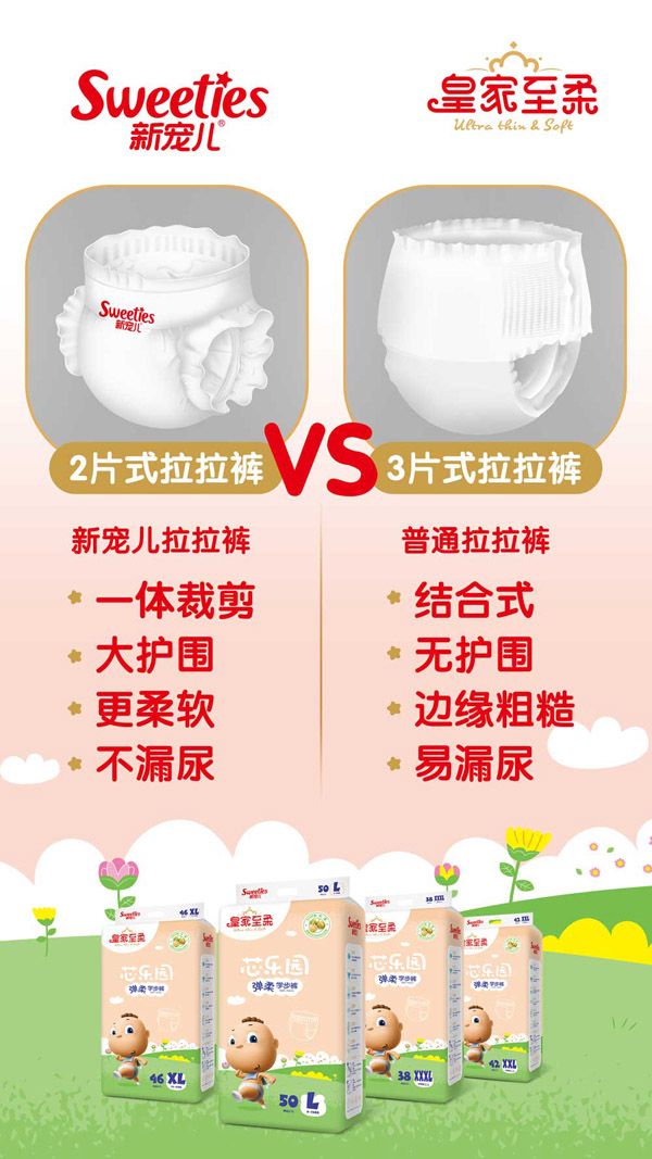 皇家至柔芯樂(lè)園彈柔學(xué)步褲2