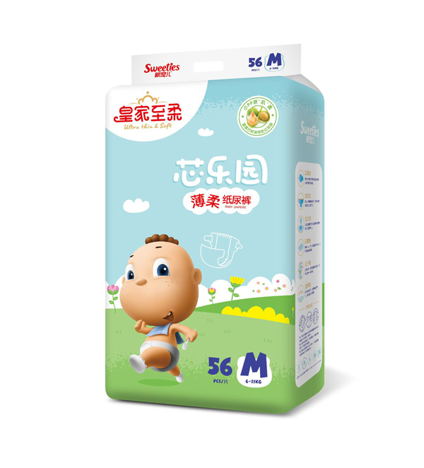 皇家至柔芯樂(lè)園薄柔紙尿褲M52