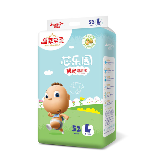 皇家至柔芯樂(lè)園薄柔紙尿褲L52