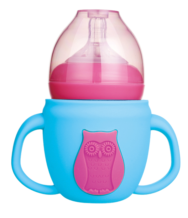 愛(ài)益寶寬口新款防爆玻璃奶瓶180ml