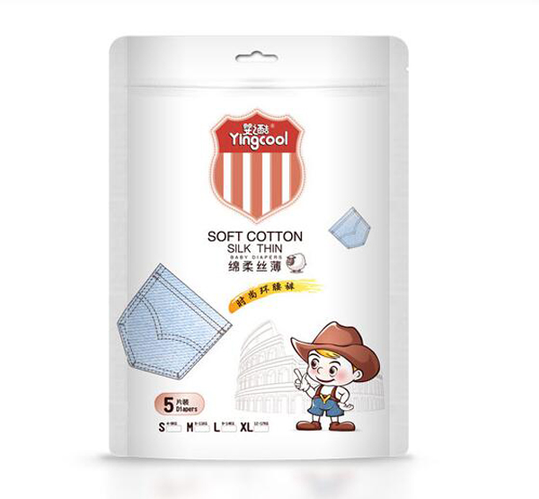 嬰之酷綿柔絲薄時(shí)尚環(huán)腰褲 5片裝