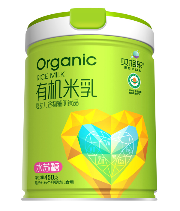 貝格樂有機(jī)米乳-水蘇糖 聽裝