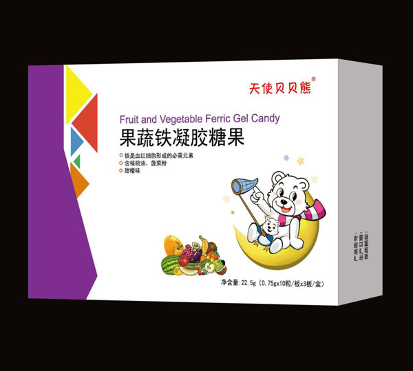 天使貝貝熊果蔬鐵凝膠糖果