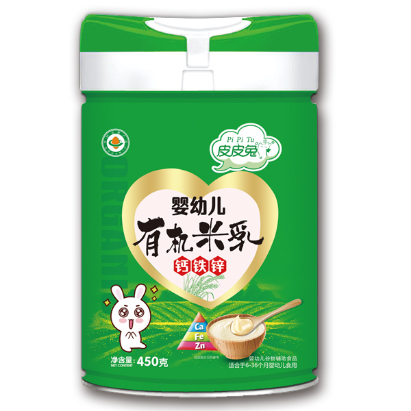 皮皮兔嬰幼兒有機米乳-鈣鐵鋅