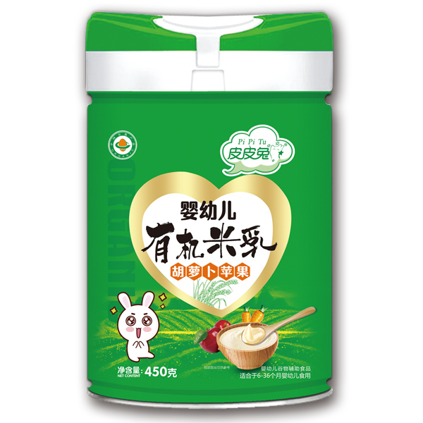 皮皮兔嬰幼兒有機米乳-胡蘿卜蘋果