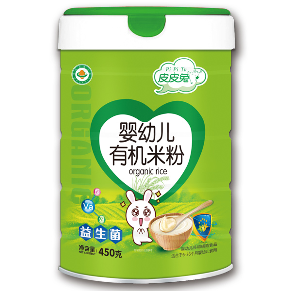 皮皮兔嬰幼兒有機(jī)米粉-益生菌