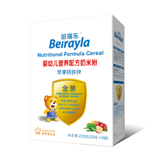 倍瑞樂(lè)蘋果鈣鐵鋅營(yíng)養(yǎng)配方奶米粉