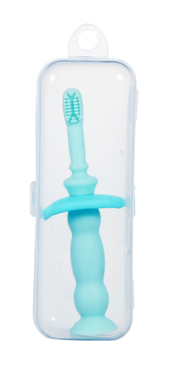 有貝硅膠牙刷 藍(lán)色(帶盒子)