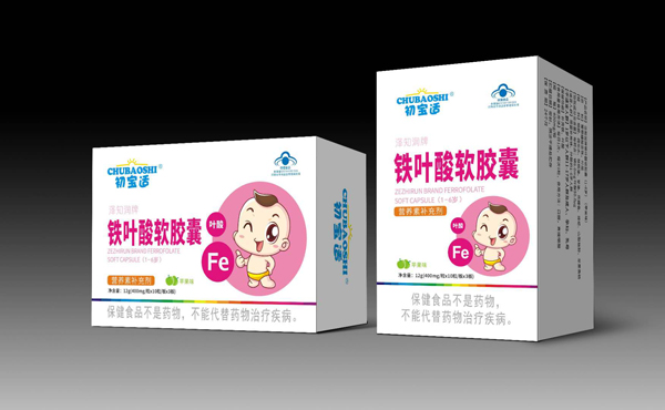 初寶適澤知潤牌鐵葉酸軟膠囊