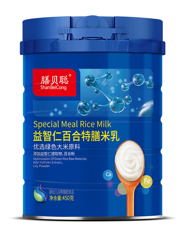 膳貝聰益智仁百合特膳米乳(450克聽)