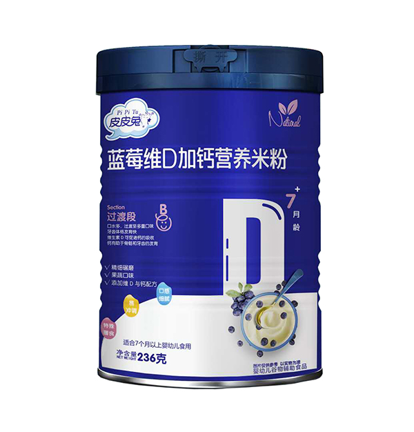 皮皮兔藍(lán)莓維D加鈣營(yíng)養(yǎng)米粉