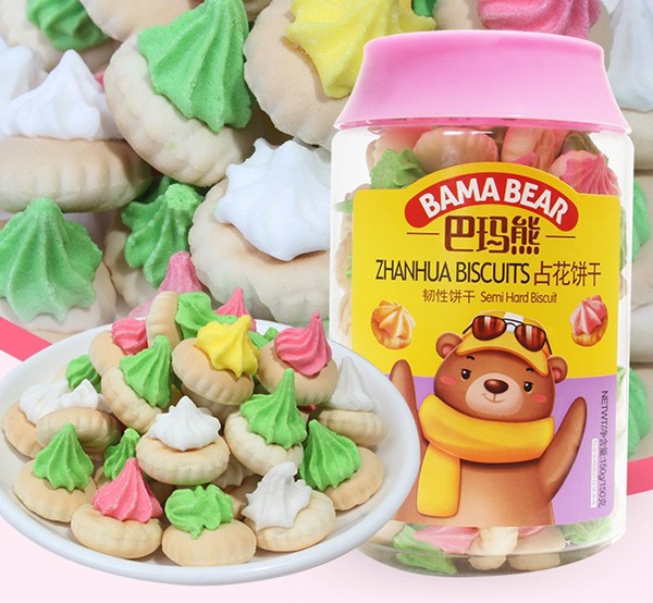 麥丹郎休閑餅干OEM代加工 占花餅干
