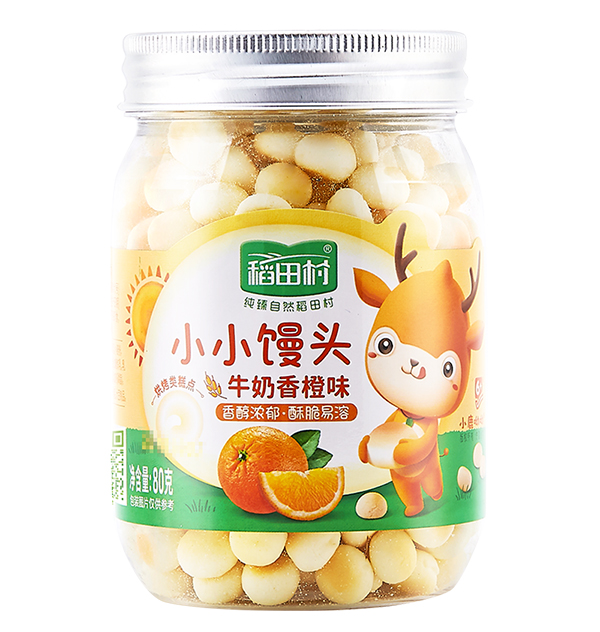 稻田村小小饅頭-牛奶香橙味