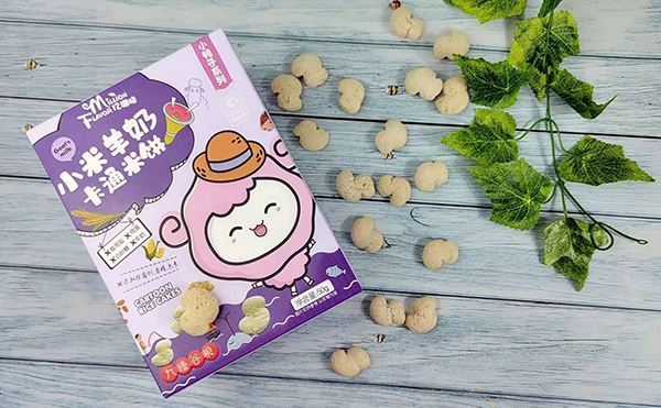億滋味小米羊奶卡通米餅 九臻谷糧