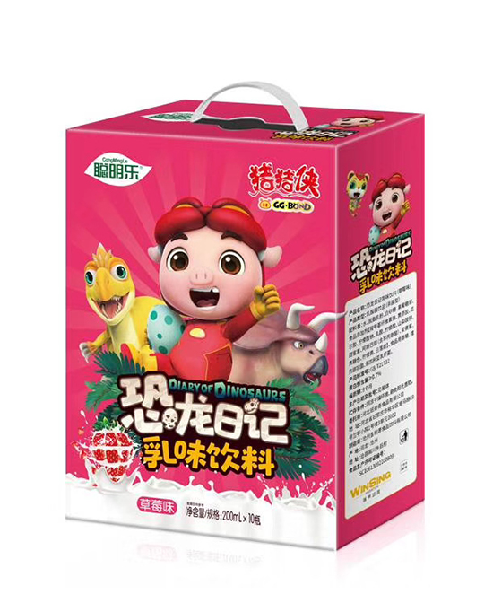 豬豬俠乳味飲料草莓味