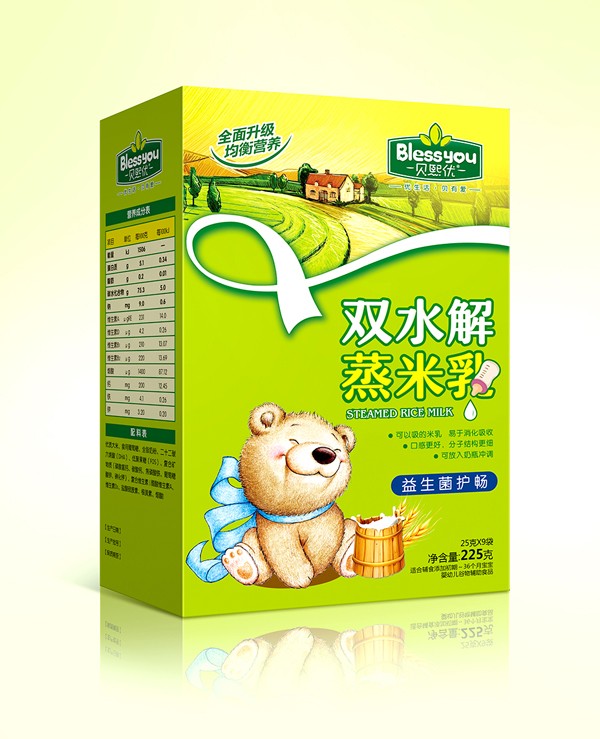 貝熙優(yōu)雙水解蒸米乳盒裝225克(益生菌護(hù)暢)