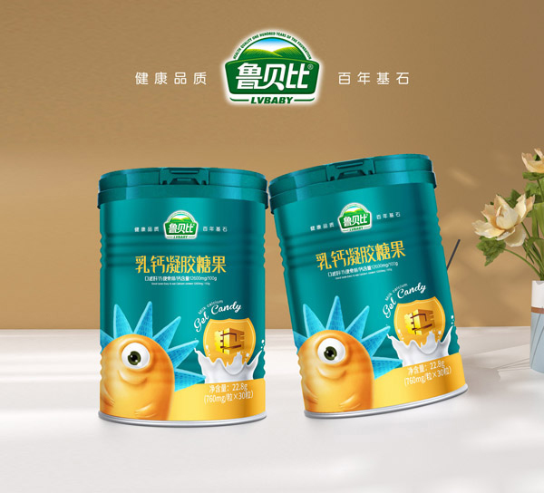 魯貝比乳鈣凝膠糖果-罐裝