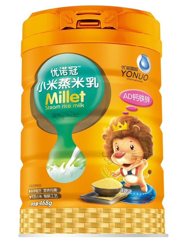 優(yōu)諾冠小米蒸米乳 AD鈣鐵鋅 聽裝