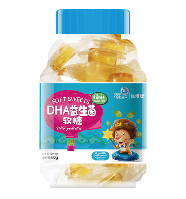 優(yōu)諾冠DHA益生菌軟糖 白葡萄味