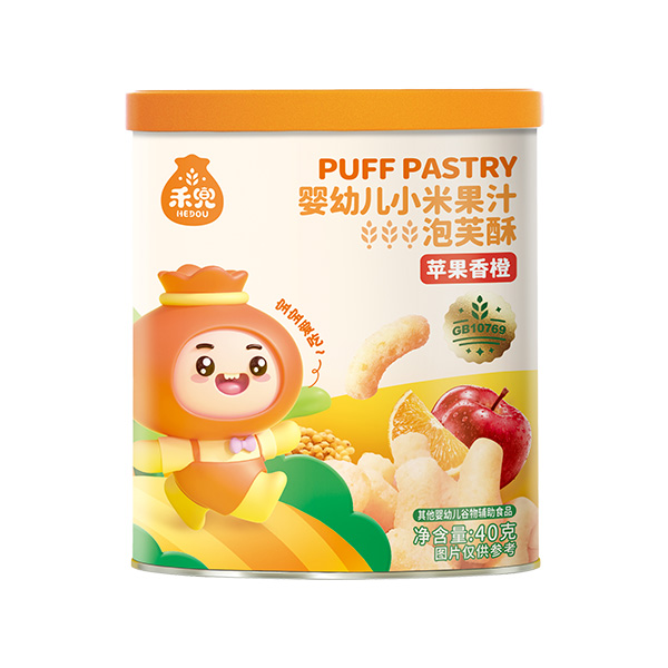 禾兜小米果汁泡芙酥(蘋(píng)果香橙)