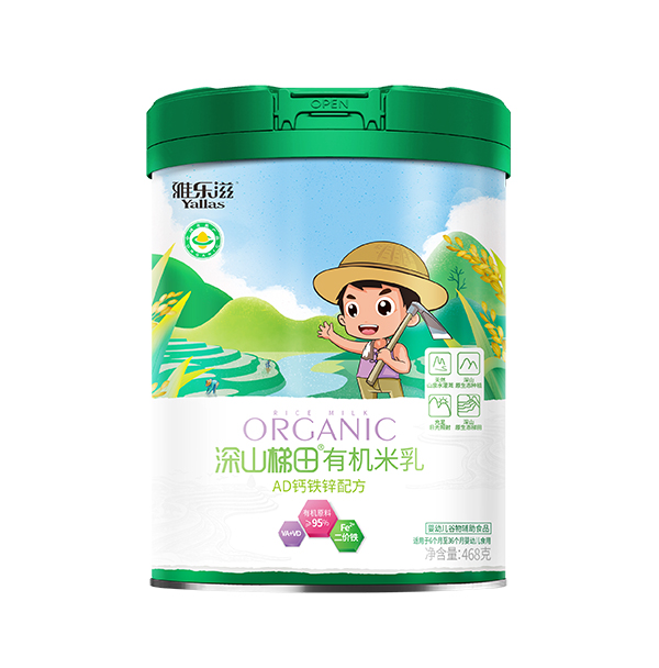 雅樂滋深山梯田有機米乳 AD鈣鐵鋅配方 聽裝