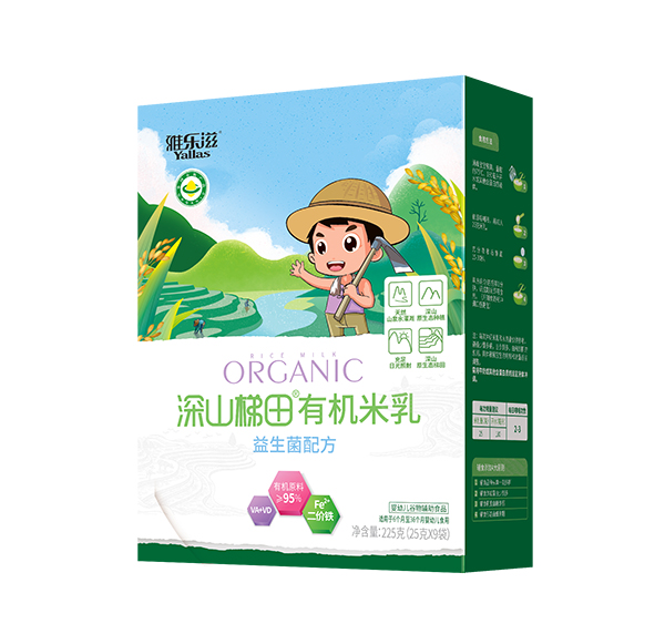 雅樂滋深山梯田有機米乳 益生菌配方 盒裝