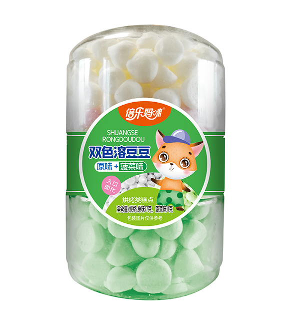 倍樂(lè)媽咪雙色溶豆豆-雙扣罐原味+菠菜味