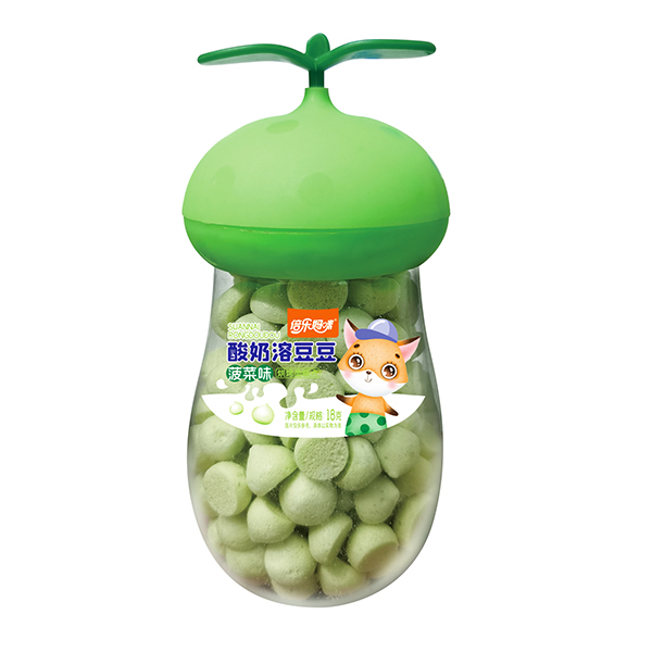 倍樂(lè)媽咪酸奶溶豆豆-樹葉罐菠菜味