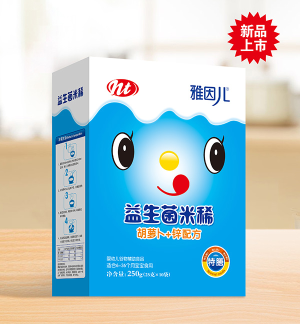 雅因兒胡蘿卜+鋅配方益生菌米稀 盒裝