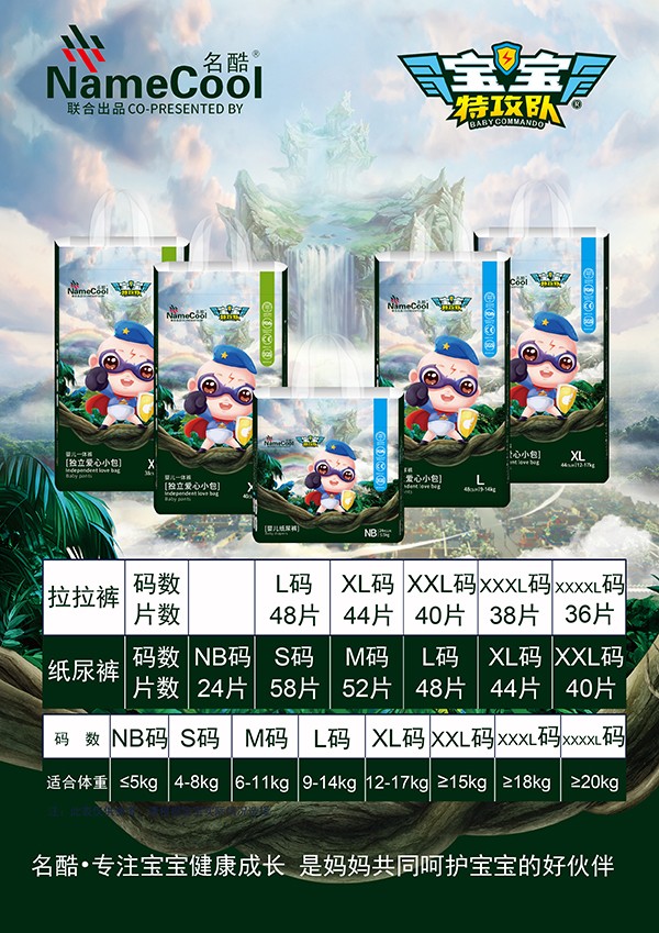 寶寶特攻隊嬰兒紙尿褲詳情