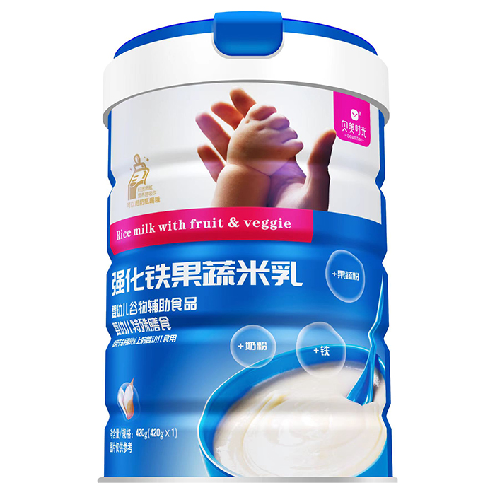 貝美時光強(qiáng)化鐵果蔬米乳