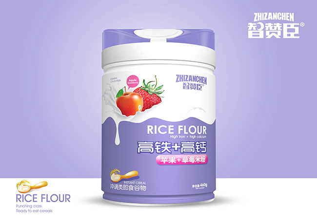 智贊臣高鐵+高鈣米粉(蘋果+草莓)