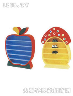 英利來玩具蘋果蘑菇水杯架