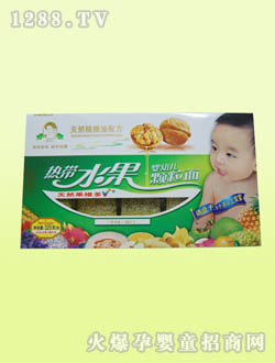 核桃油配方熱帶水果顆粒面