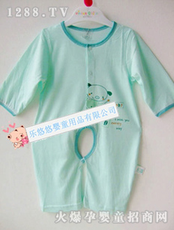 哆啦小貝竹纖維開襠哈衣