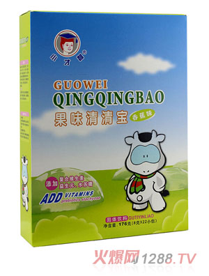 小才智果味清清寶香蕉味盒裝