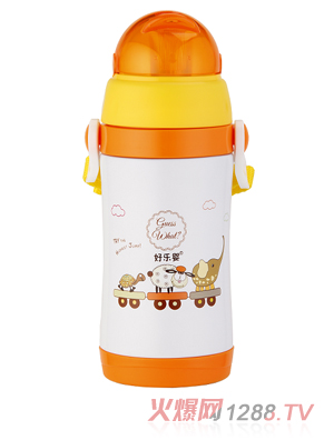 好樂(lè)嬰背帶水杯橙色